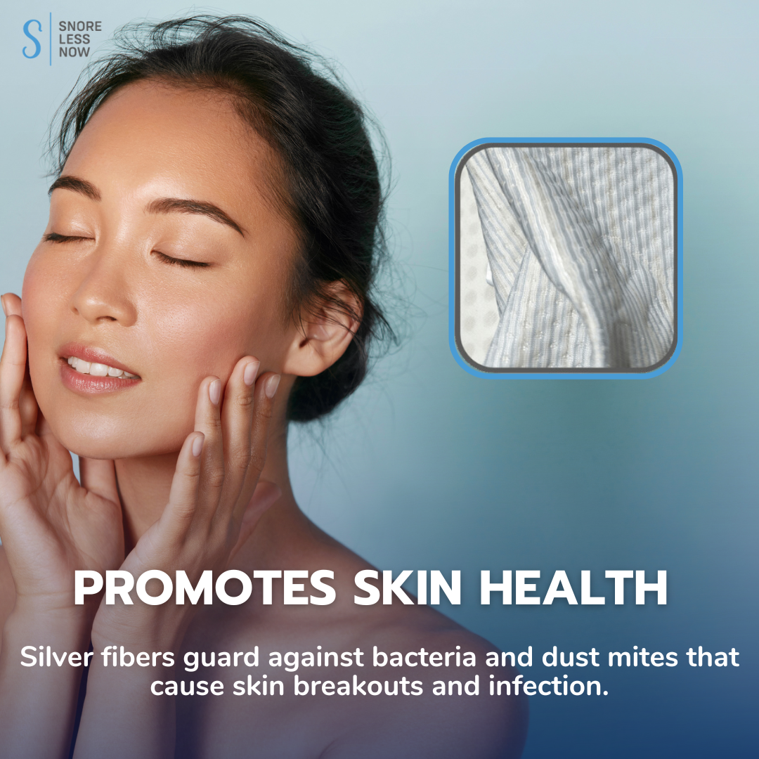Silversafe Pillow promotes skin health